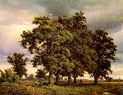 Georg-Heinrich Crola Oak Trees Norge oil painting reproduction